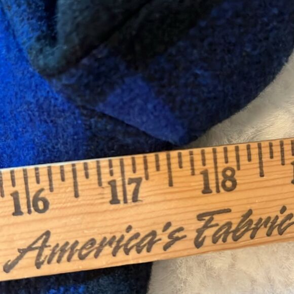 New! Rampage Blue & Black Plaid Peacoat Size Small NWT - Picture 14 of 16